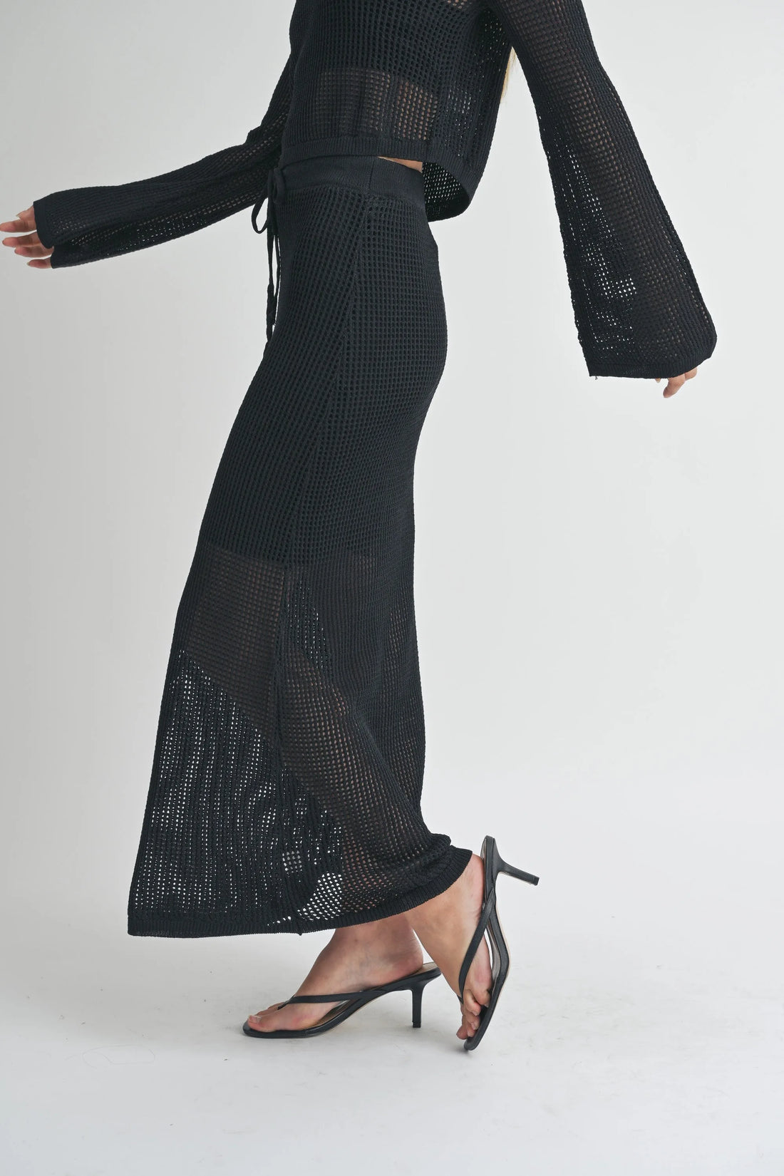 Crochet Knitted Maxi Skirt