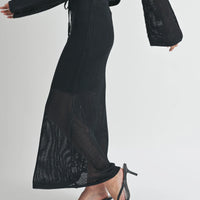Crochet Knitted Maxi Skirt