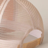 Beach Letter Mesh Back Cap