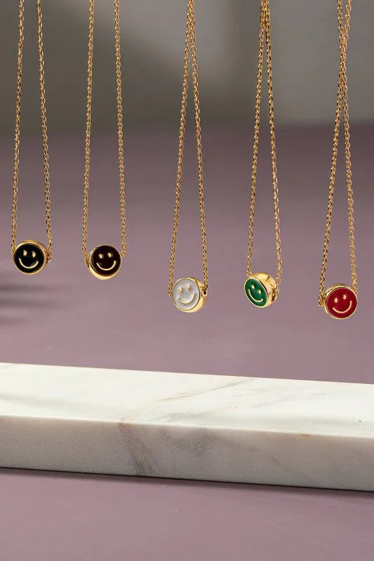 Mini Smiley Face Necklace