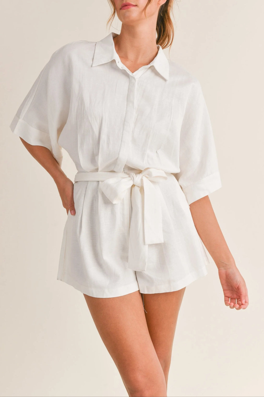Shirts Button Down Romper
