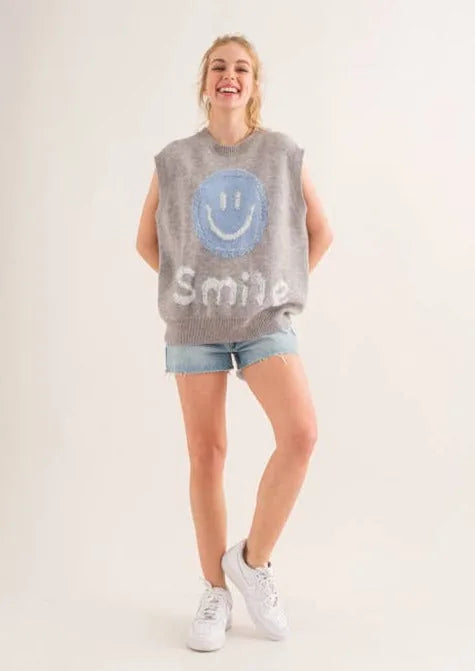 Smile For Me Knit Vest