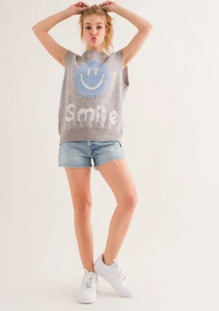 Smile For Me Knit Vest