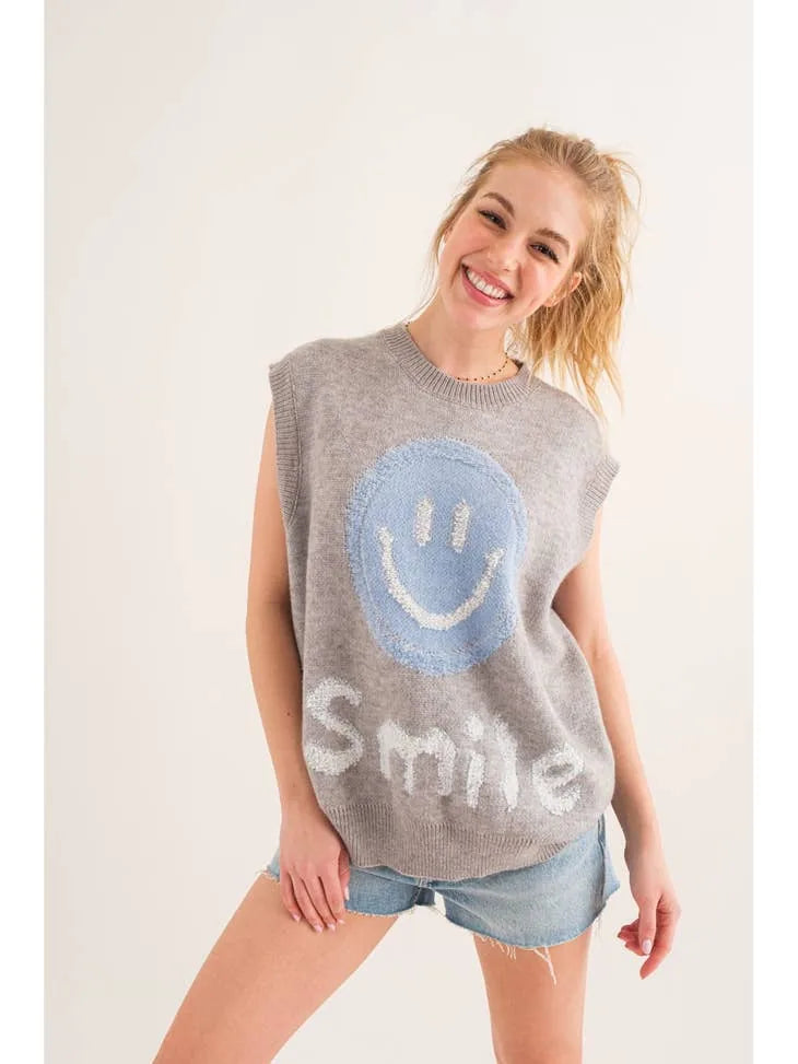 Smile For Me Knit Vest