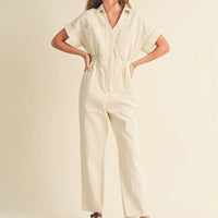 Cotton Denim Comfy Jumpsuit
