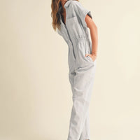 Cotton Denim Comfy Jumpsuit