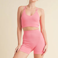 Seamless Tank Top and Shorts Set