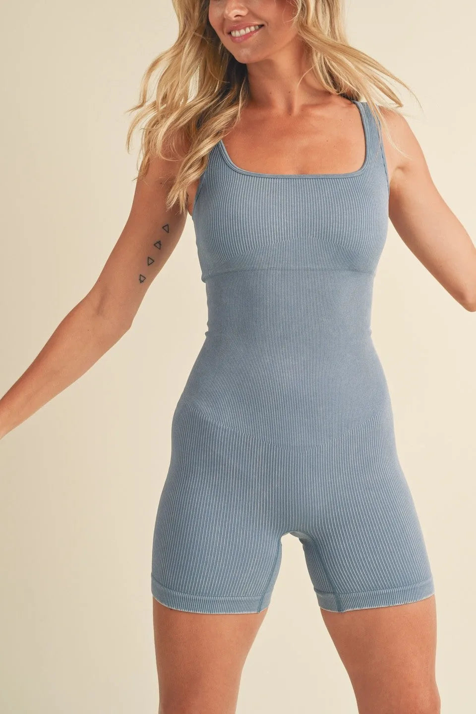 Basic Ribbed Romper