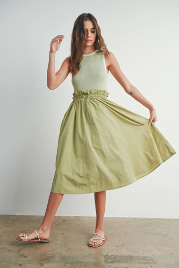 Light Tencel Dnim Flowy Babydoll Mini Dress – Evercado
