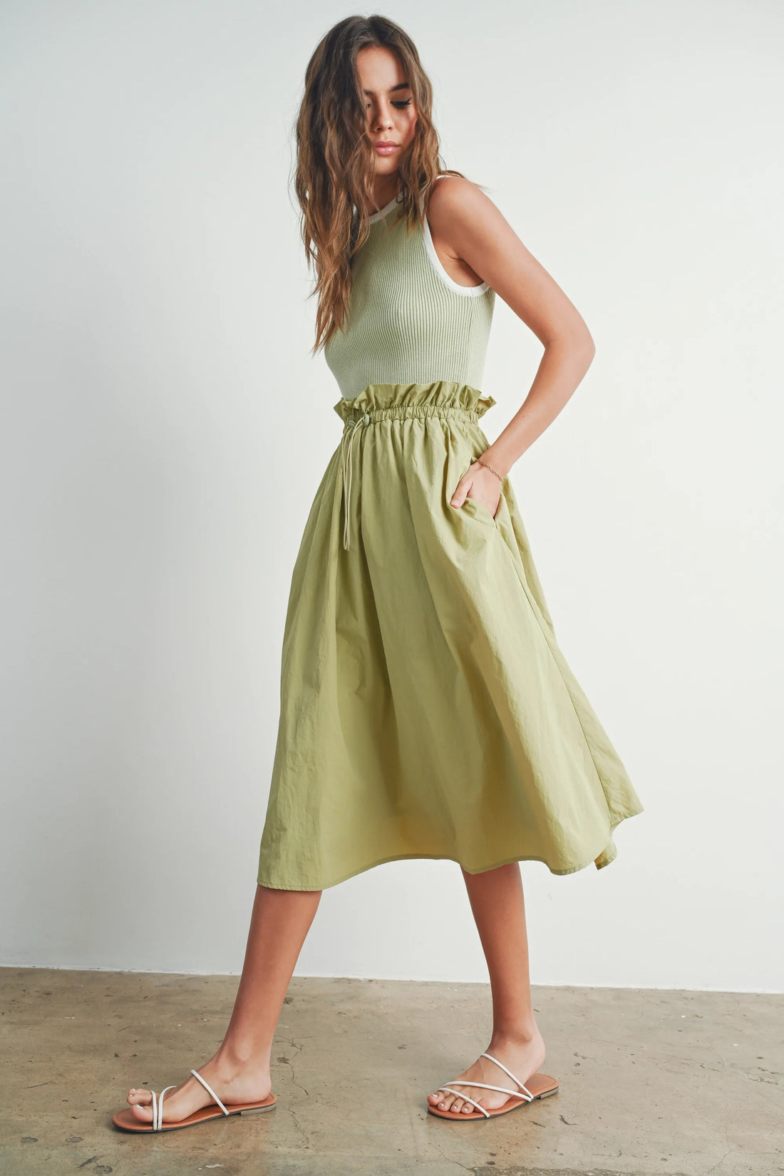 twofer dress Contrast Tank Twofer Dress