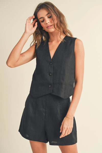 Linen Summer Vest