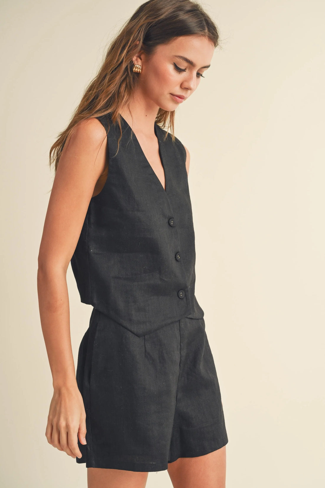 Linen Summer Vest