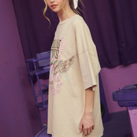 Rolling Stones Washed Graphic Dress
