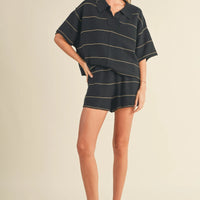 Comfy Knitted Collar Top