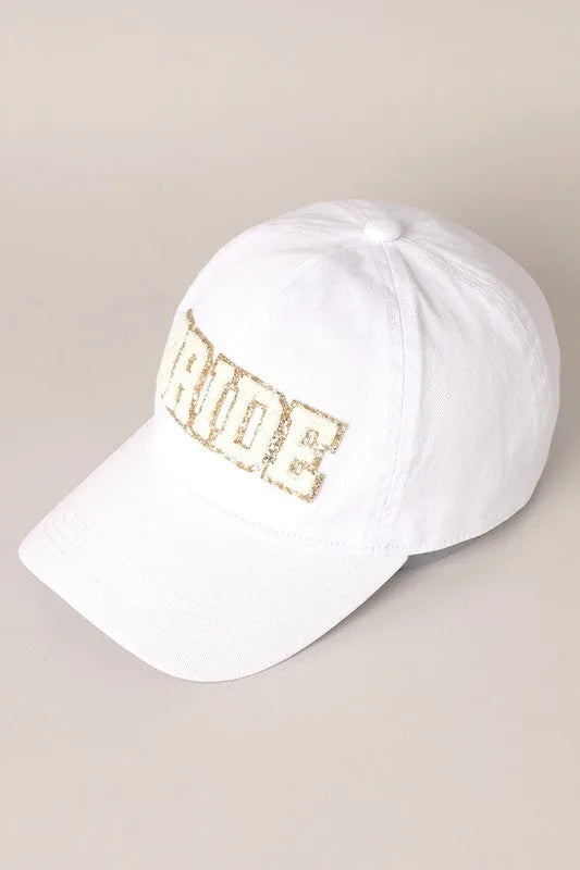 BRIDE Chenille Letter Patch Baseball Cap