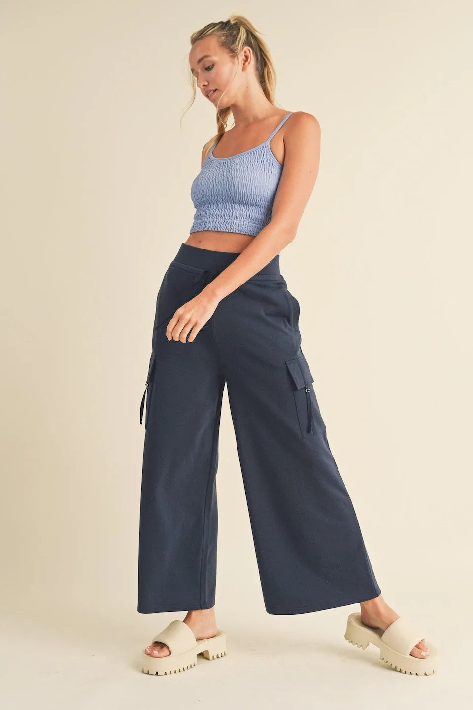 Wide Leg Cargo Pants