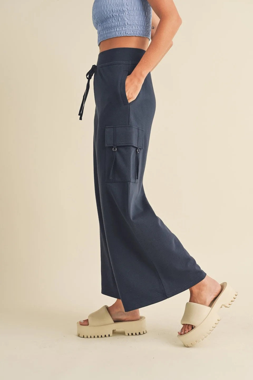 Wide Leg Cargo Pants