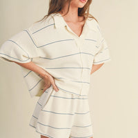 Comfy Knitted Collar Top