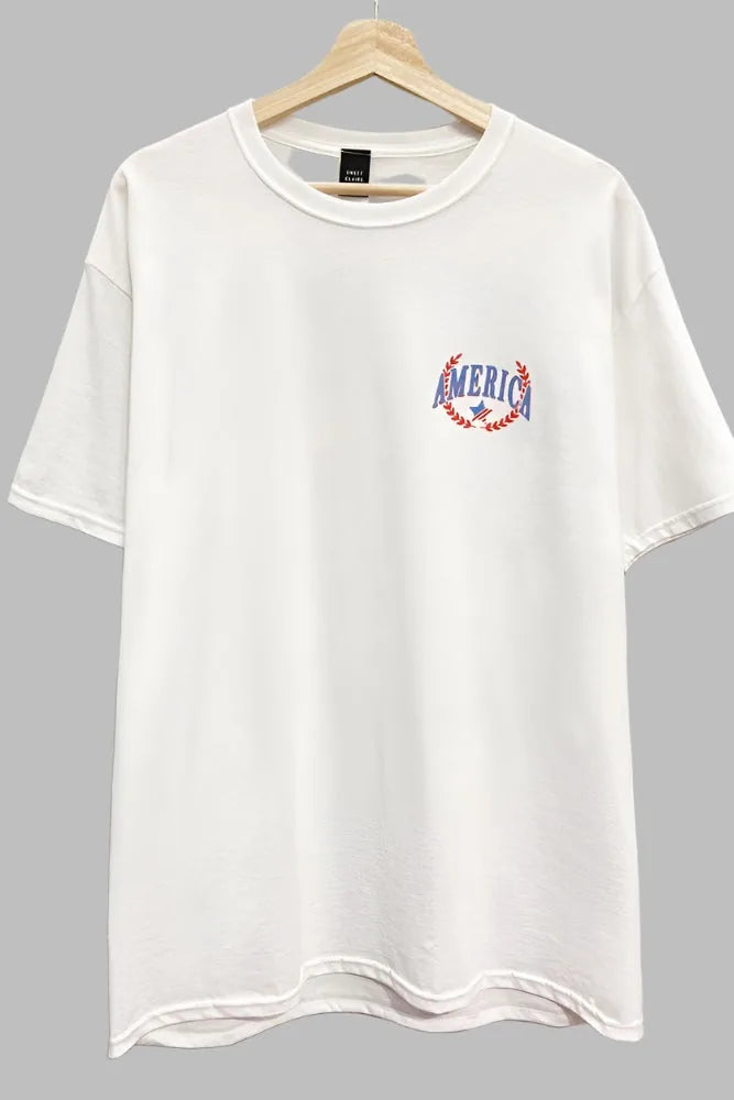 America Graphic Oversized T Shirt