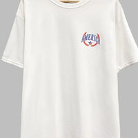 America Graphic Oversized T Shirt