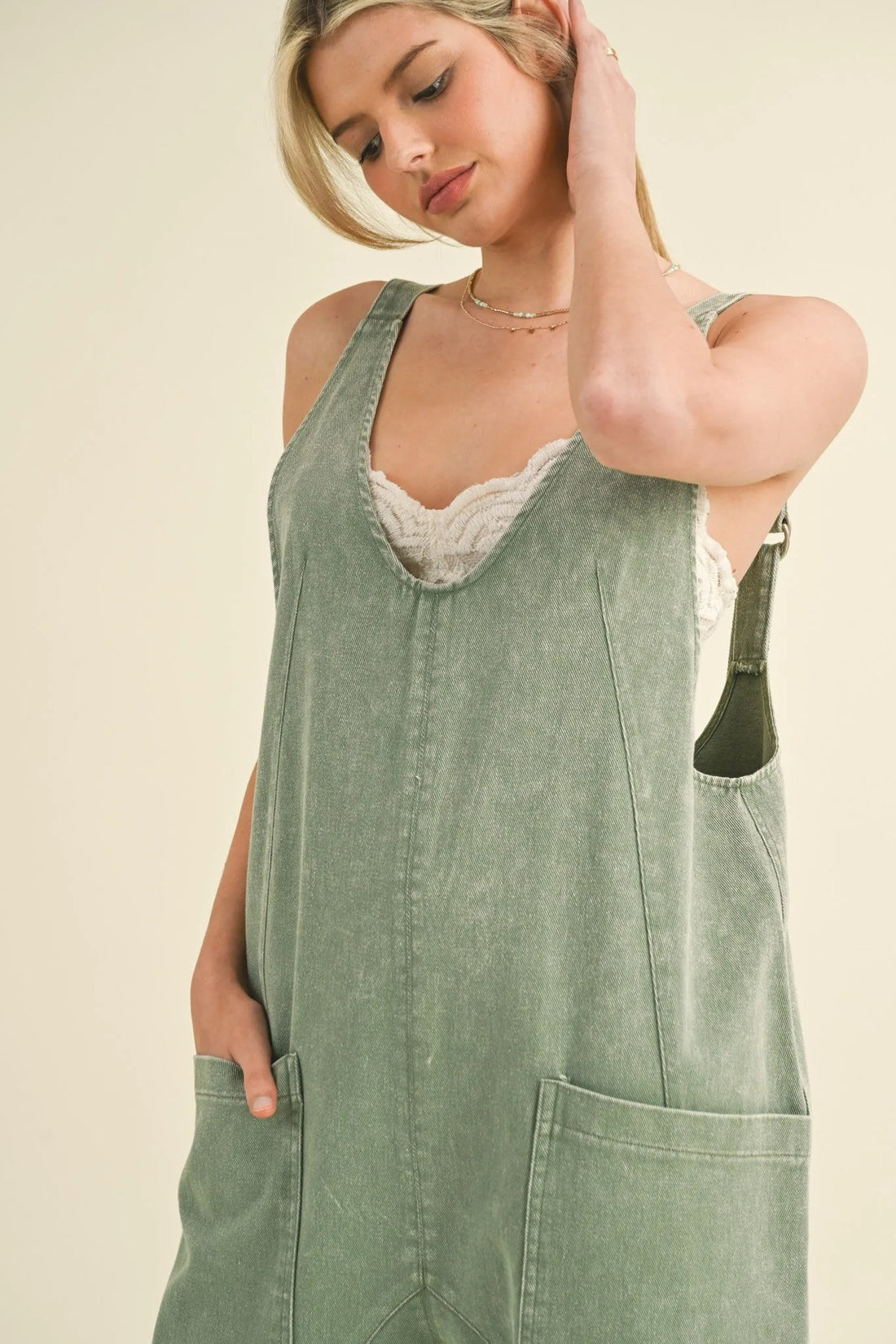 Mineral Wash High Roller Jumpsuit
