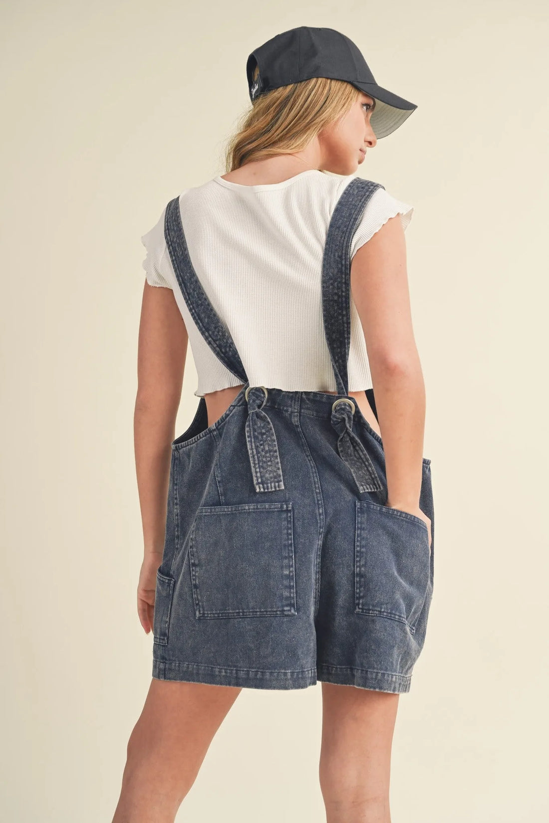 Relaxed Fit Washed Cute Romper