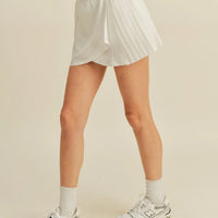 Pleated Tennis Wrap Skirt