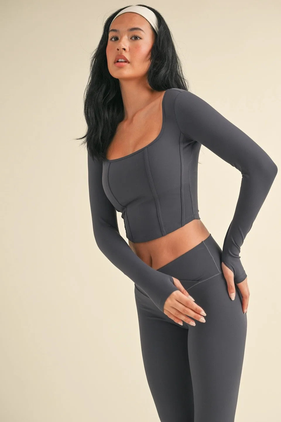 Long Sleeve Corset Top