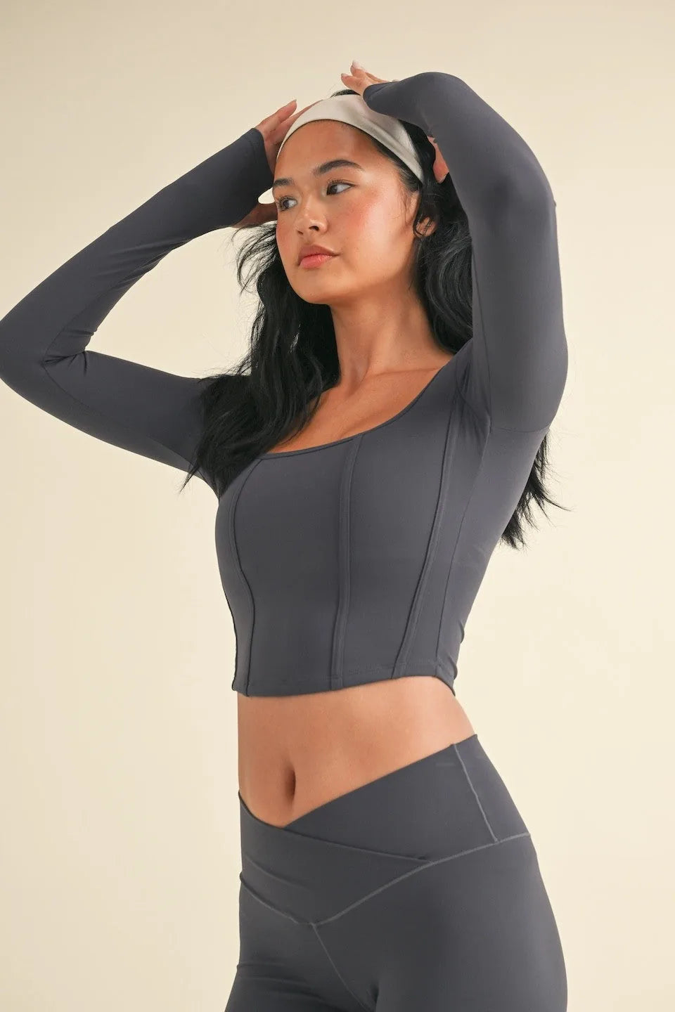 Long Sleeve Corset Top