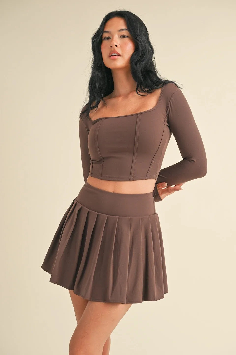 Long Sleeve Corset Top