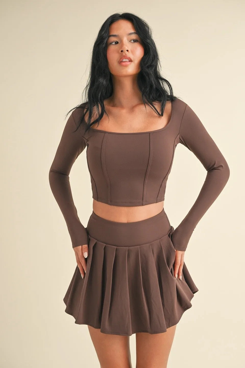 Long Sleeve Corset Top – Trendy & Chic Fashion Piece | Evercado