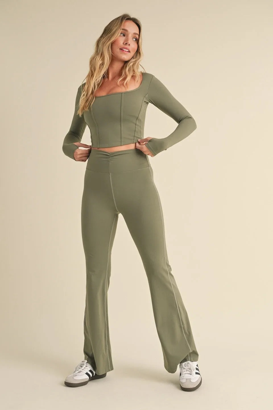 Long Sleeve Corset Top