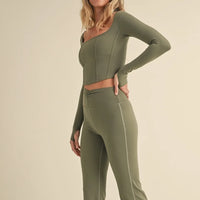 Long Sleeve Corset Top