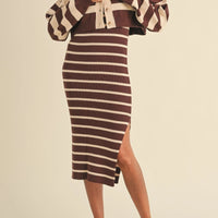 Bodycon Midi Dress and Crop Cardigan Set