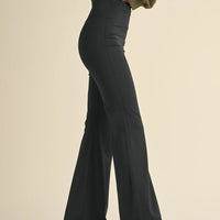 Ruched Waist Flare Leggings
