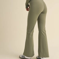 Ruched Waist Flare Leggings
