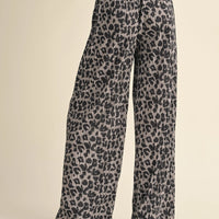 Leopard Wide Pants