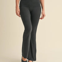 Soft Knit Foldover Flare Leggings