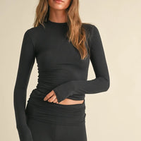 Soft Knit Jersey Long Sleeve Tee