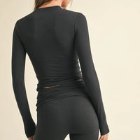 Soft Knit Jersey Long Sleeve Tee