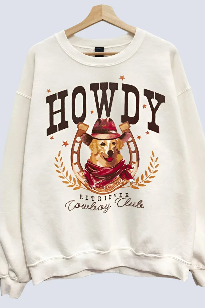 Howdy Retriever Oversized Sweatshirt