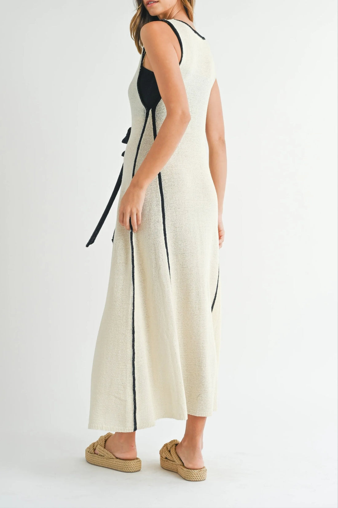 Plunging Neckline Cover Up Maxi Dress (Bralette Included)