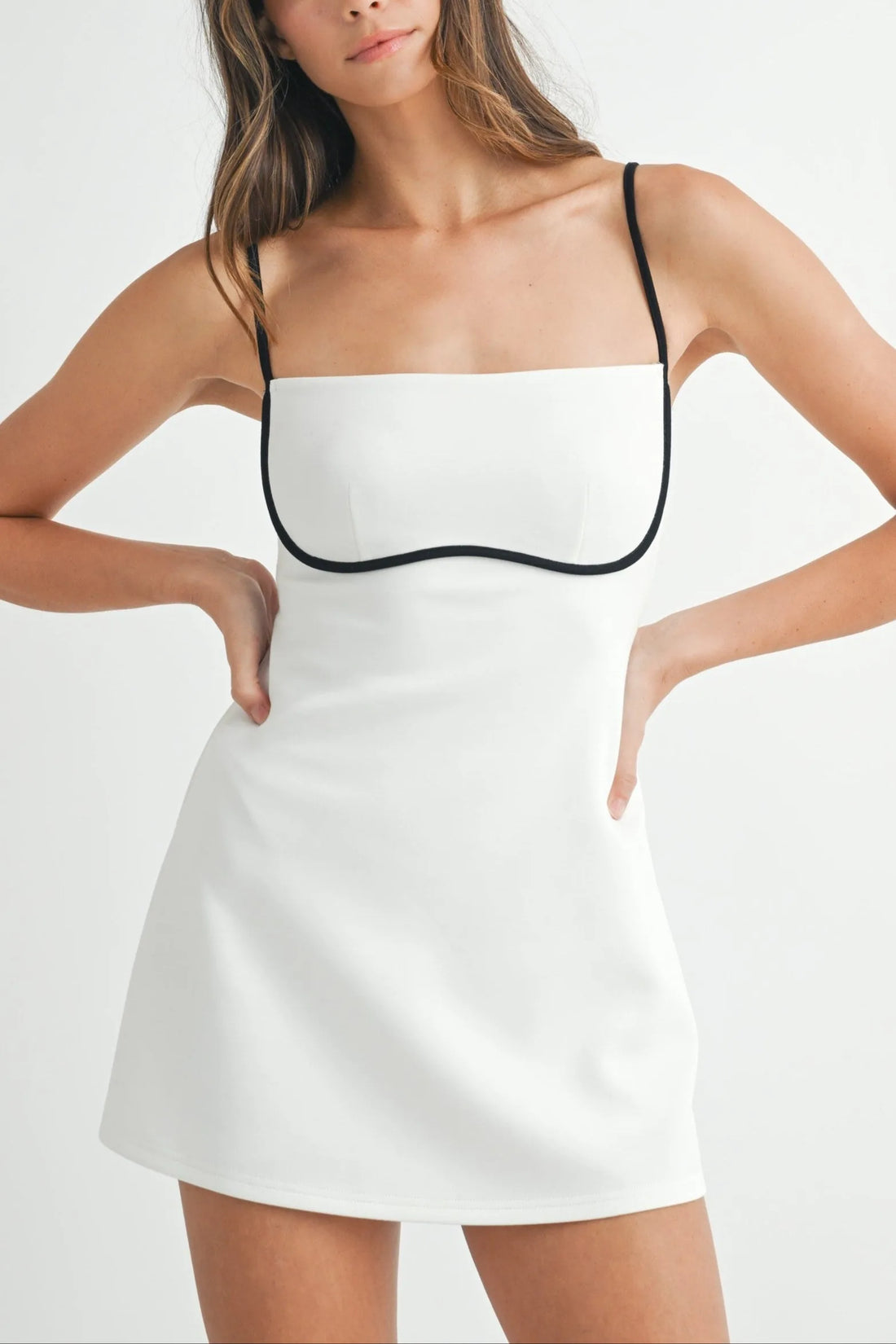 Contrast Binding Active Mini Dress