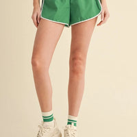 Pleated Sports Shorts