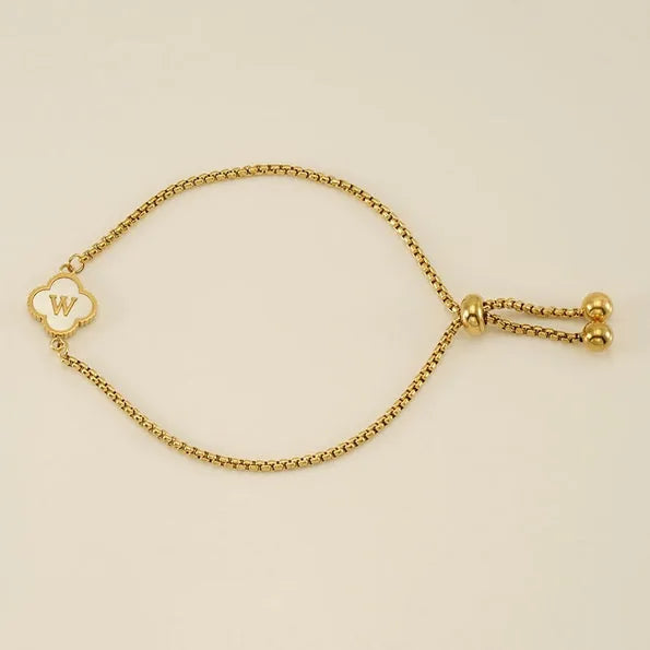 Clover Initial Bracelets