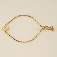 Clover Initial Bracelets