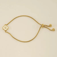 Clover Initial Bracelets