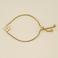 Clover Initial Bracelets