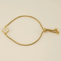 Clover Initial Bracelets