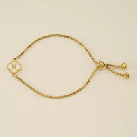 Clover Initial Bracelets